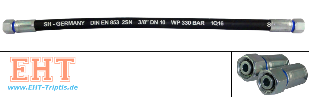 215bar EN 853 Staubschutzkappen Schlauchseele aus synth Kautschuk mit Drahtgeflechteinlage aus Stahldraht inkl Hydraulikschlauch 1 SN DN8 M16x1,5mm DKOL mit 90° Bogen 