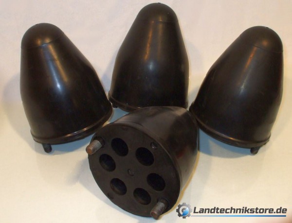 Gummifeder GF7 (verstärkt mit Stahlplatte) 4 Stück