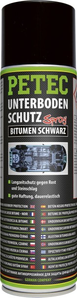 PETEC Unterbodenschutz Bitumen Spray schwarz 500 ml