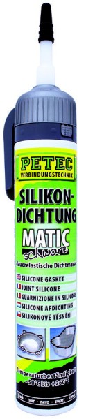 PETEC Silikondichtung MATIC schwarz 200 ml