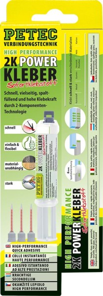 PETEC 2K Power Kleber Sofortklebstoff 11ml