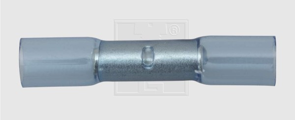 Wärmeschrumpfstoßverbinder 1,5 - 2,5 mm², blau