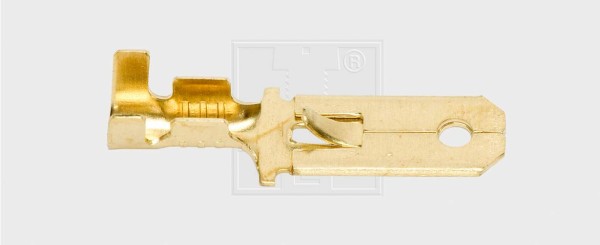 Flachsteckzunge 6,3 / 1,5-2,5mm², unisoliert